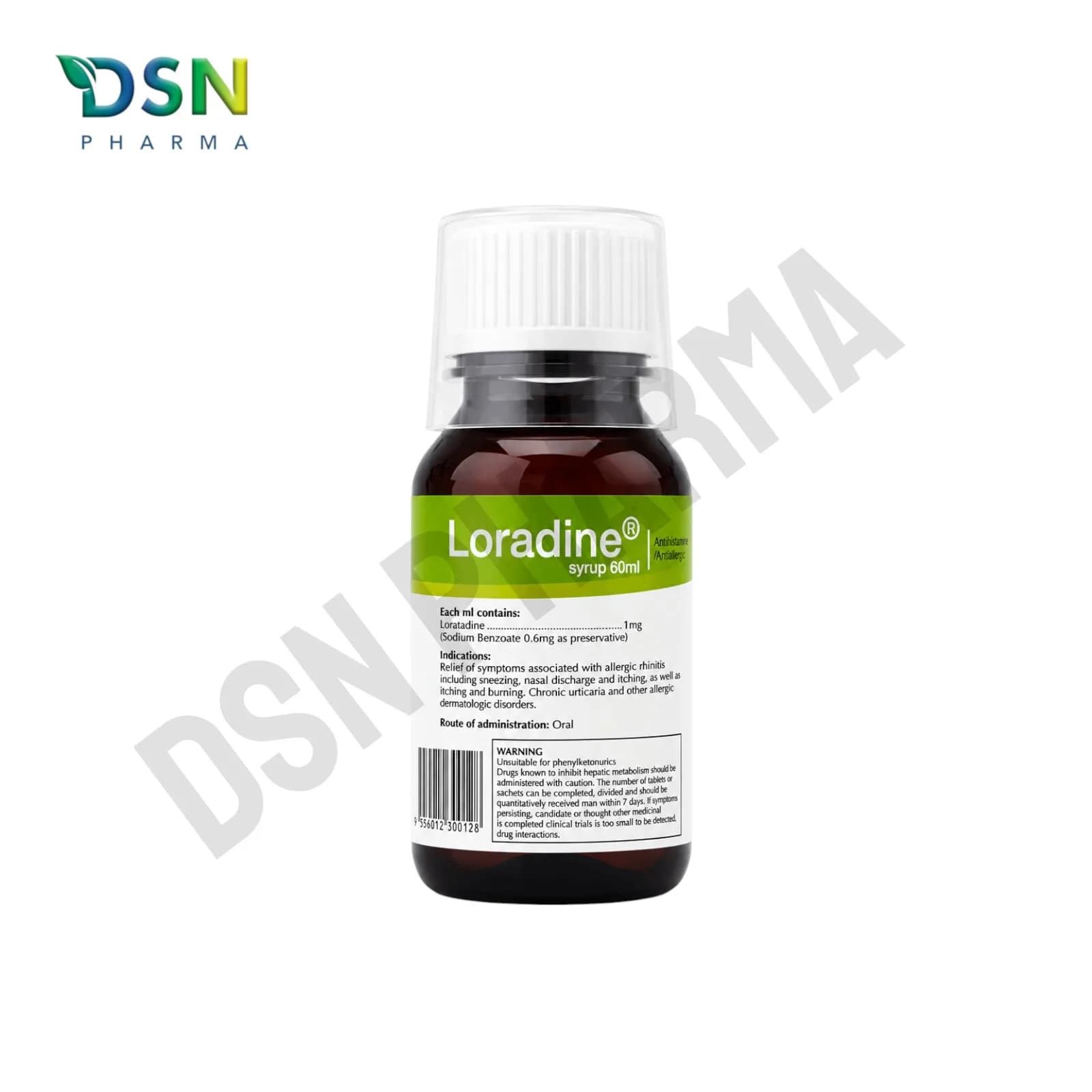 LORADINE SYRUP 1MG 60ML