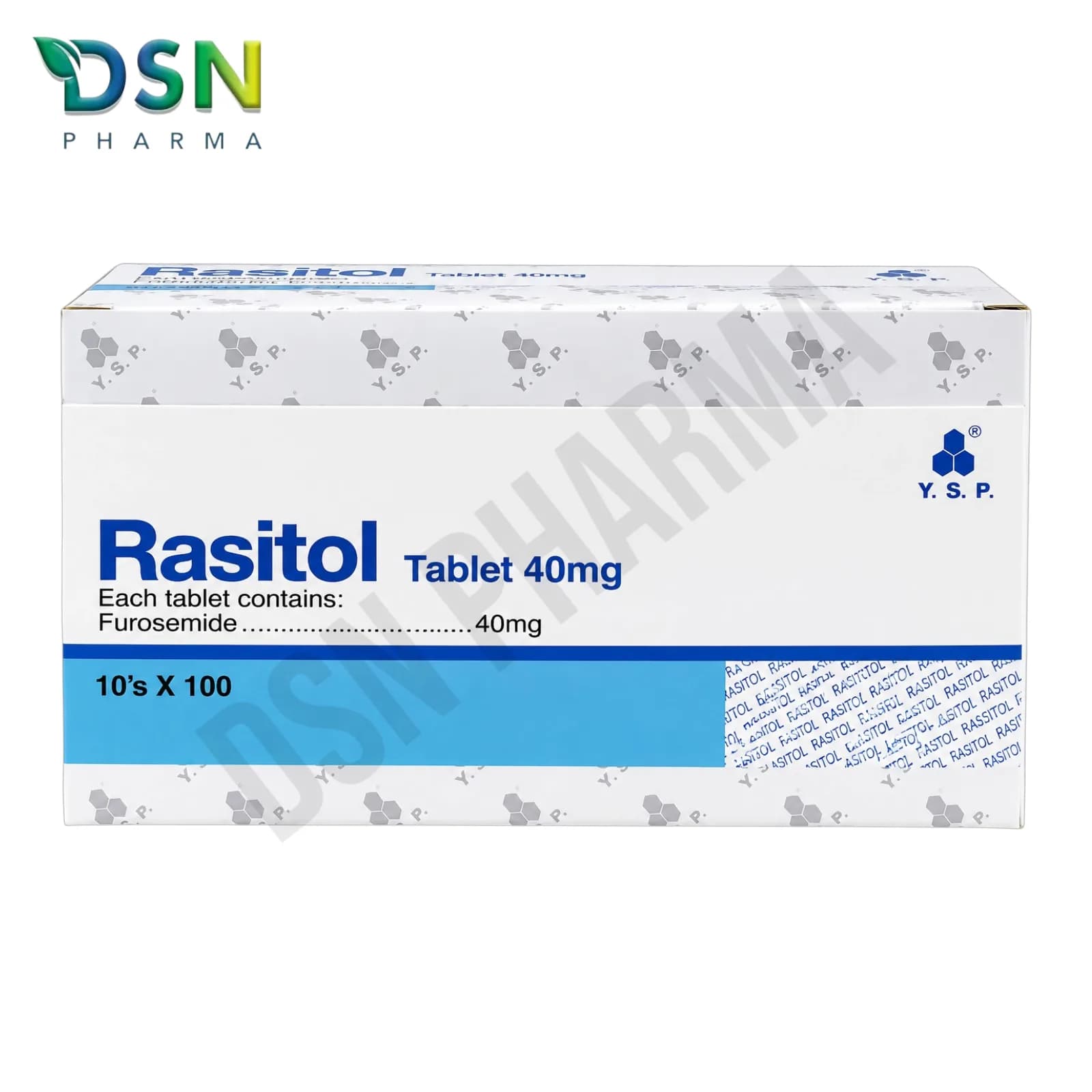 RASITOL TAB 40MG 100X10s