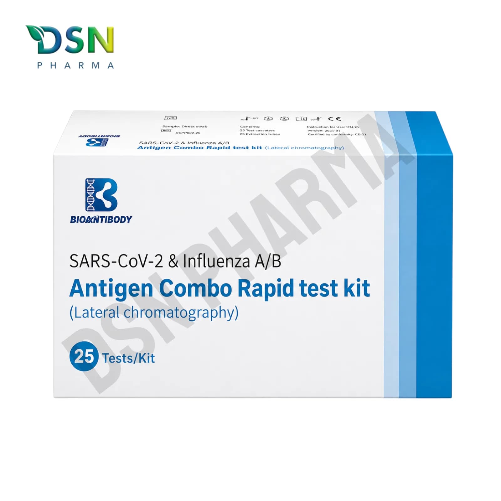 BIOANTIBODY COV-INFLUENZA A/B TEST KIT 25s