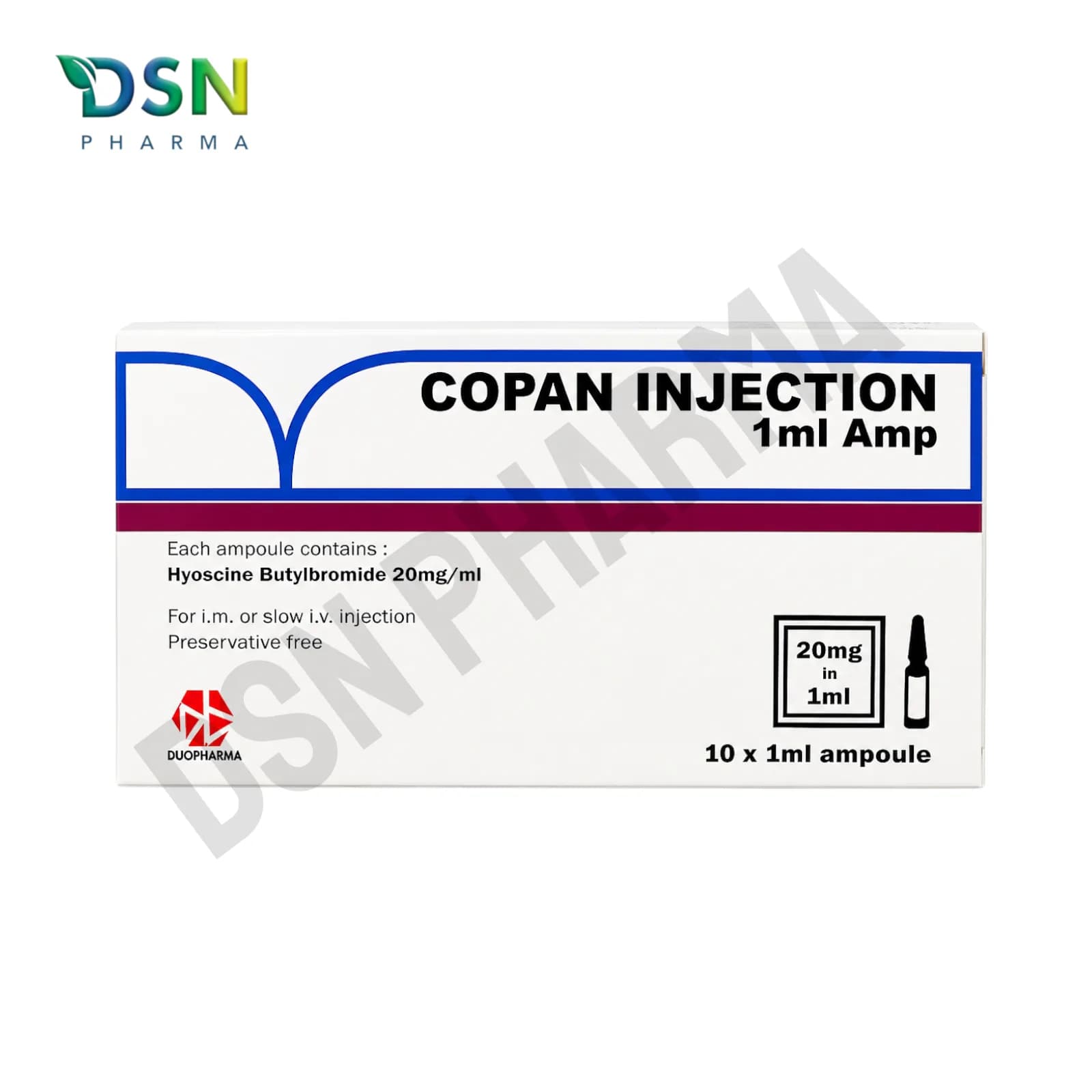 COPAN 20MG/ML AMP 10s