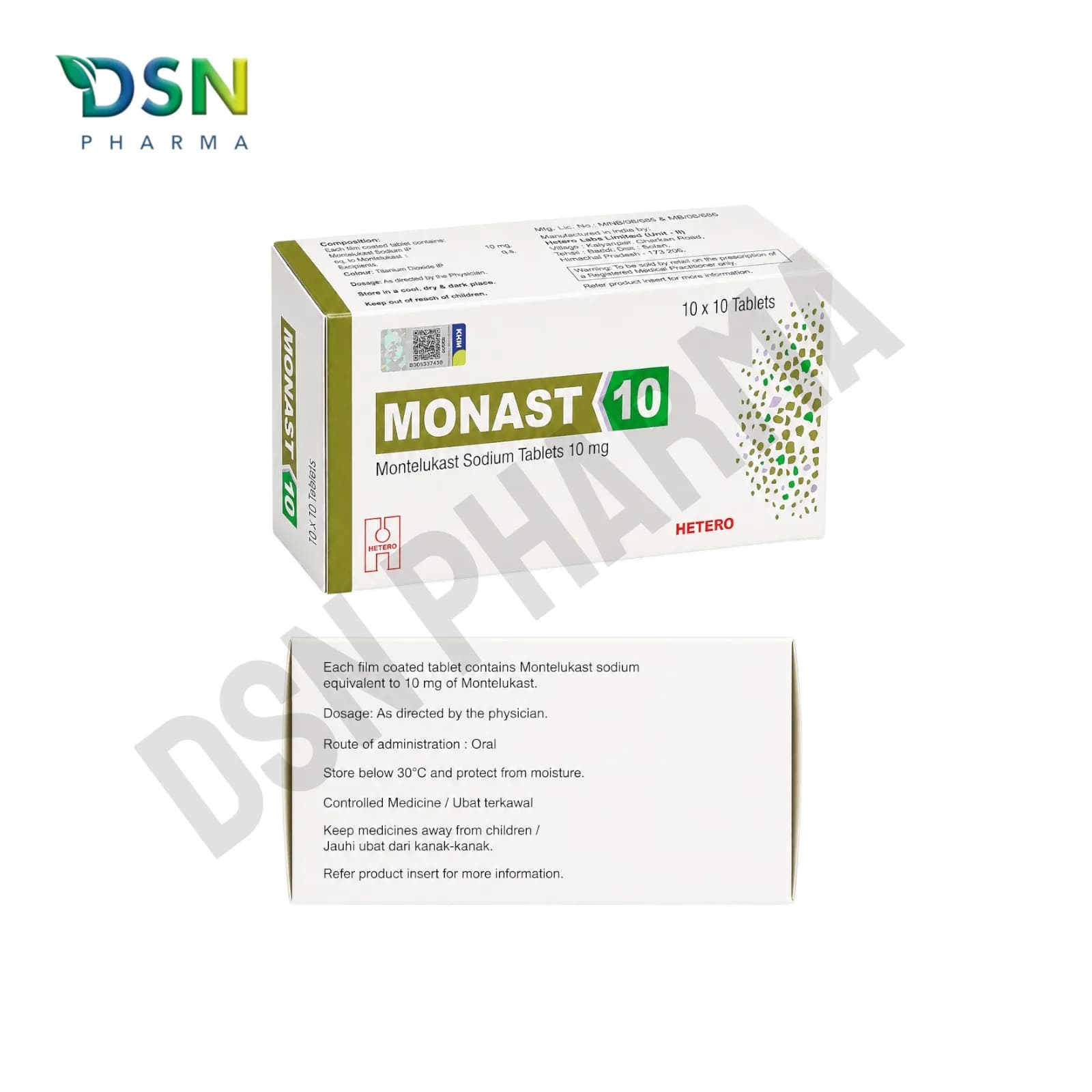 MONAST 10MG TAB 10X10s